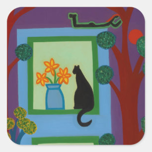 The Cat From Askew Crescent 2008 Square Sticker
