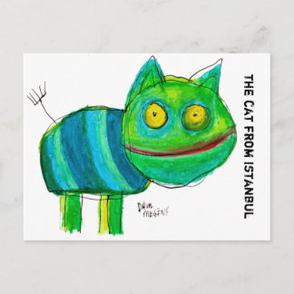 the cat from Istanbul Postcard