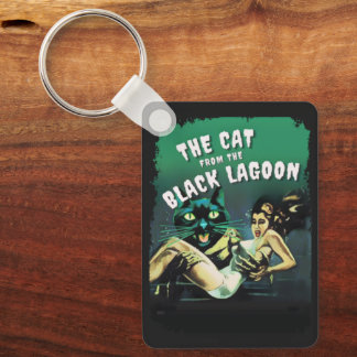 The Cat from the Black Lagoon Key Ring
