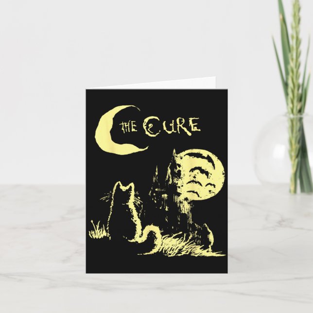 The Cat Gothic Retro Cat Lover Men Women Kids  Card (Front)