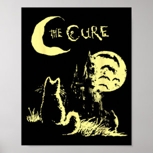 The Cat Gothic Retro Cat Lover Men Women Kids  Poster