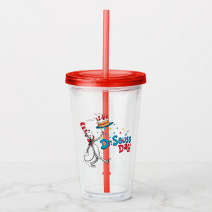 The Cat in the Hat   Dr. Seuss Day Acrylic Tumbler