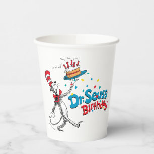 The Cat in the Hat Dr. Seuss's Birthday Paper Cups