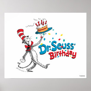 The Cat in the Hat   Dr. Seuss's Birthday Poster