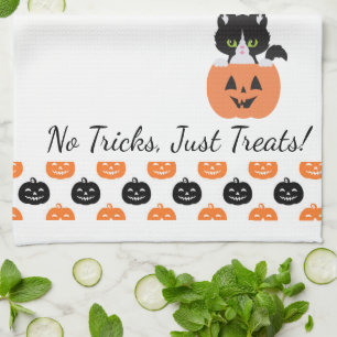 The Cat In The Pumpkin Kitchen Towel