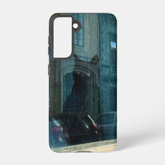 The cat in the window samsung galaxy s21 case (Back)