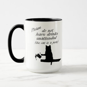 The Cat is a Jerk Coffee Mug