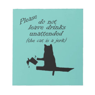 The Cat is a Jerk Notepad