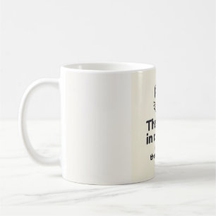 The Cat Is in Charge Funny Cat Coffee Mug