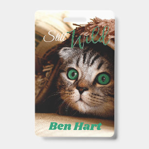 The Cat Is Still Wild ID Badge