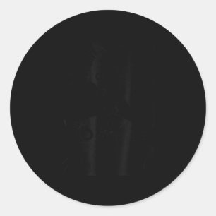 The Cat Is Watching Today Funny Japanese Black Cat Classic Round Sticker