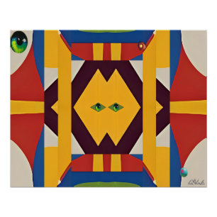 The Cat - Ken Gauge Abstract Poster