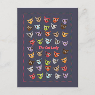 The Cat Lady Postcard