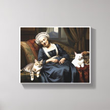 " THE CAT LADY'S REPOSE "
