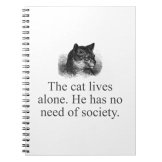 The Cat Lives Alone   Notebook
