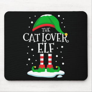 The Cat Lover Elf Christmas Family Matching Xmas D Mouse Mat