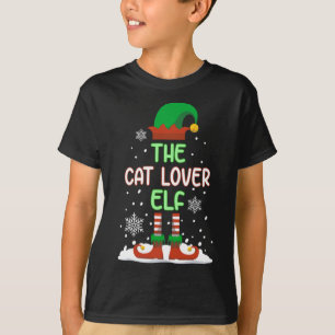 The Cat Lover Elf Funny Family Matching Christmas T-Shirt