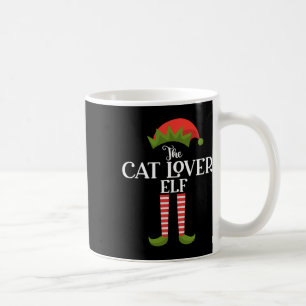 The Cat Lover Elf Xmas Funny Family Matching Group Coffee Mug