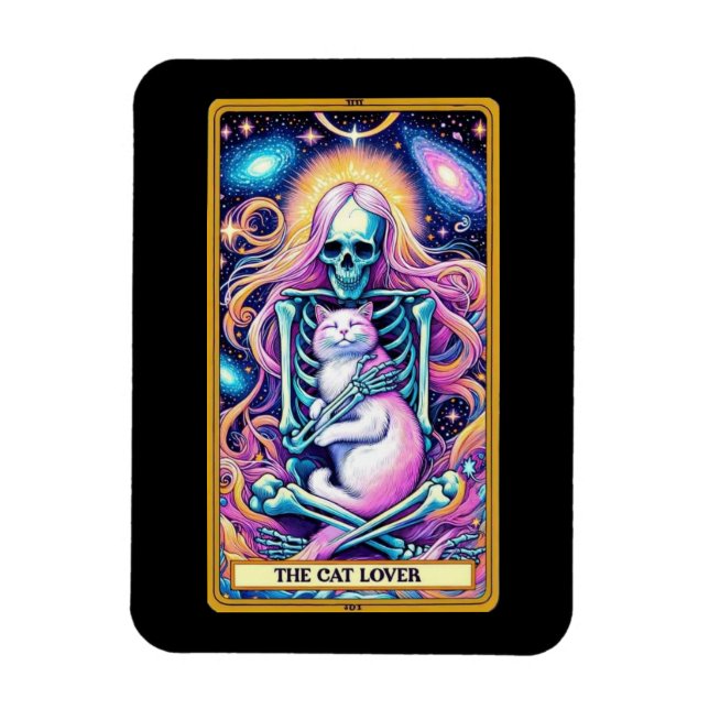 The Cat Lover Tarot Card Magnet (Vertical)