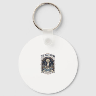 The Cat Moon Cat Tarot Card Major Arcana Vintage V Key Ring