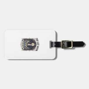 The Cat Moon Cat Tarot Card Major Arcana Vintage V Luggage Tag