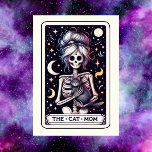 The Cat Mum Tarot Card Mother's Day Skeleton
