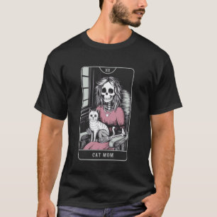 The Cat Mum Tarot Skeleton Witchy 1 T-Shirt