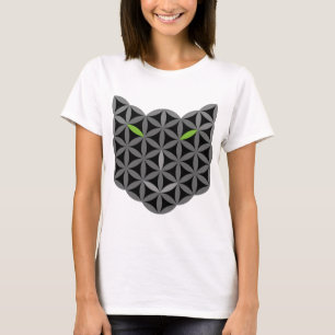 The Cat Of Life - Sacred Animals, Grey Smile. T-Shirt