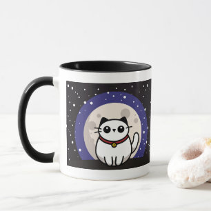 The Cat on the Moon Mug