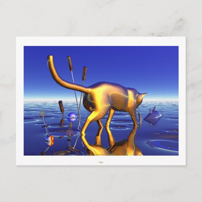 The cat postcard (Front)