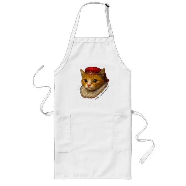The Cat Queen Long Apron (Front)
