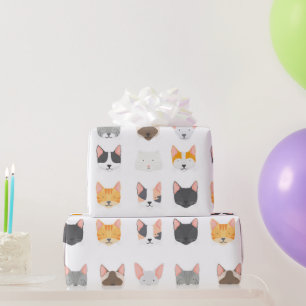 The Cat’s Meow Cat Lover Birthday Wrapping Paper