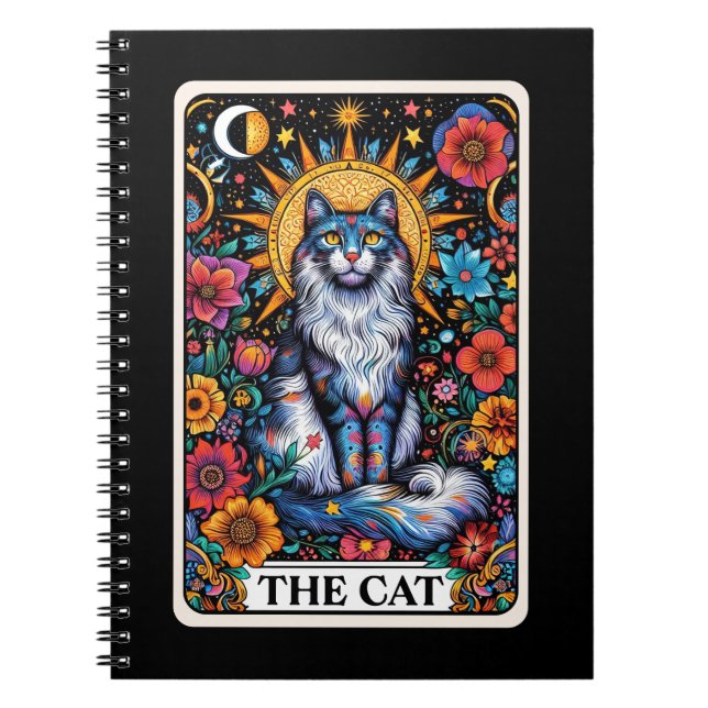 The Cat Spirit Tarot Card Notebook (Front)