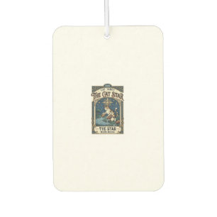 The Cat Star Cat Tarot Card Major Arcana Vintage V Car Air Freshener