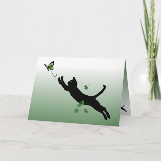 The Cat & The Butterfly Card (Front)