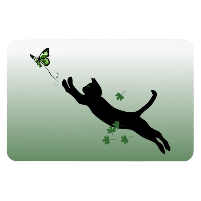The Cat & The Butterfly Magnet (Horizontal)