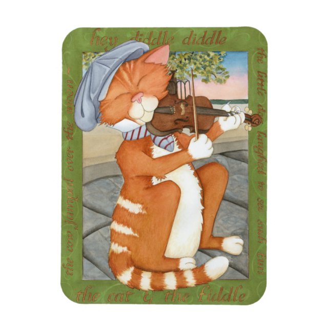The Cat & The Fiddle Magnet (Vertical)