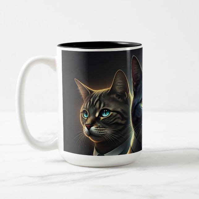 THE CAT Two-Tone COFFEE MUG (Left)