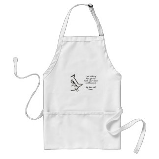 The Cat Waits To Steal Your Food - Funny Apron