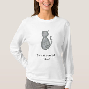 The Cat Wanted a Friend - maturnity shirt