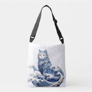 The Cat Wave Off Kanagawa Crossbody Bag