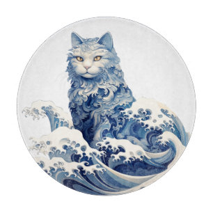 The Cat Wave Off Kanagawa Cutting Board