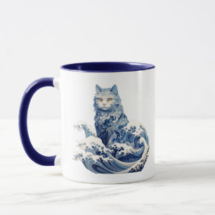 The Cat Wave Off Kanagawa Mug