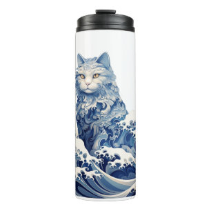 The Cat Wave Off Kanagawa Thermal Tumbler