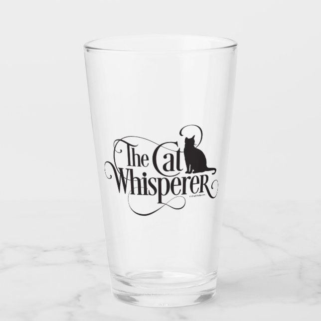The Cat Whisperer Glass (Front)