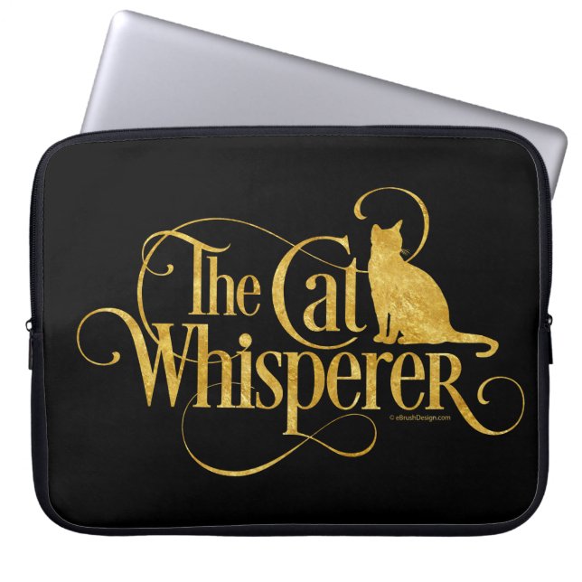 The Cat Whisperer Laptop Sleeve (Front)