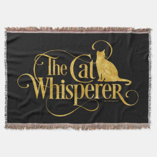 The Cat Whisperer Throw Blanket