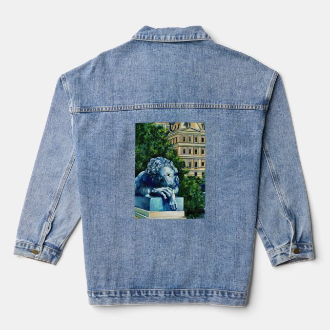 The Cat Who ate the Canary Denim Jacket (Back)