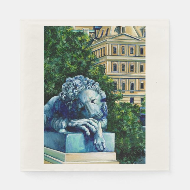 The Cat who ate the Canary Napkin (Front)