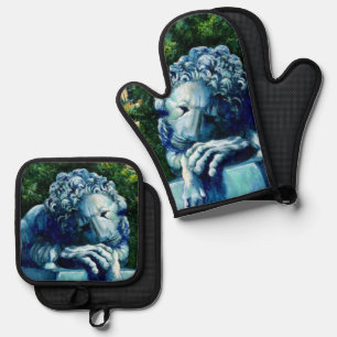 The Cat Who ate the Canary Oven Mitt & Pot Holder Set